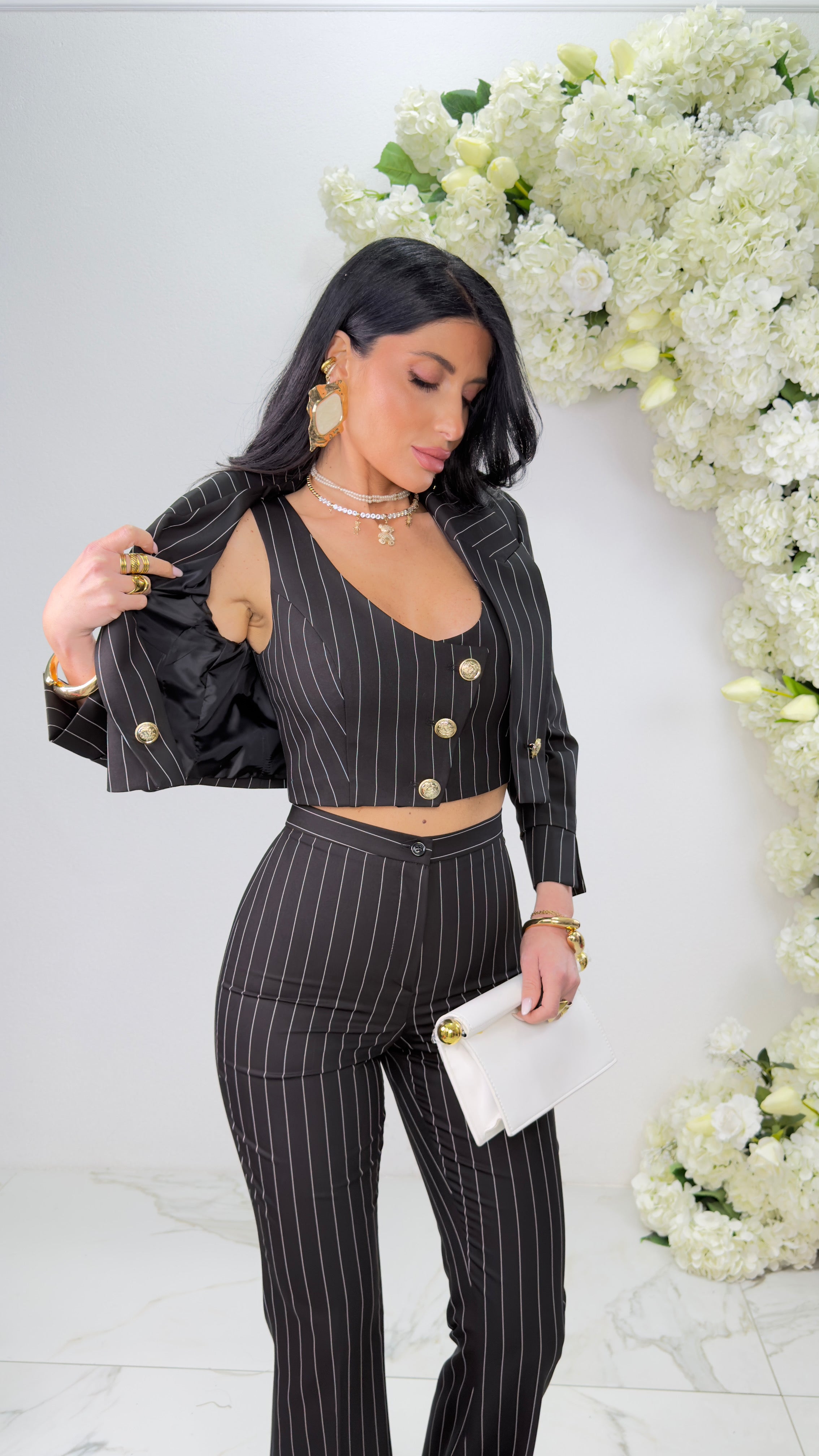 Tailleur Gessato Made in Italy