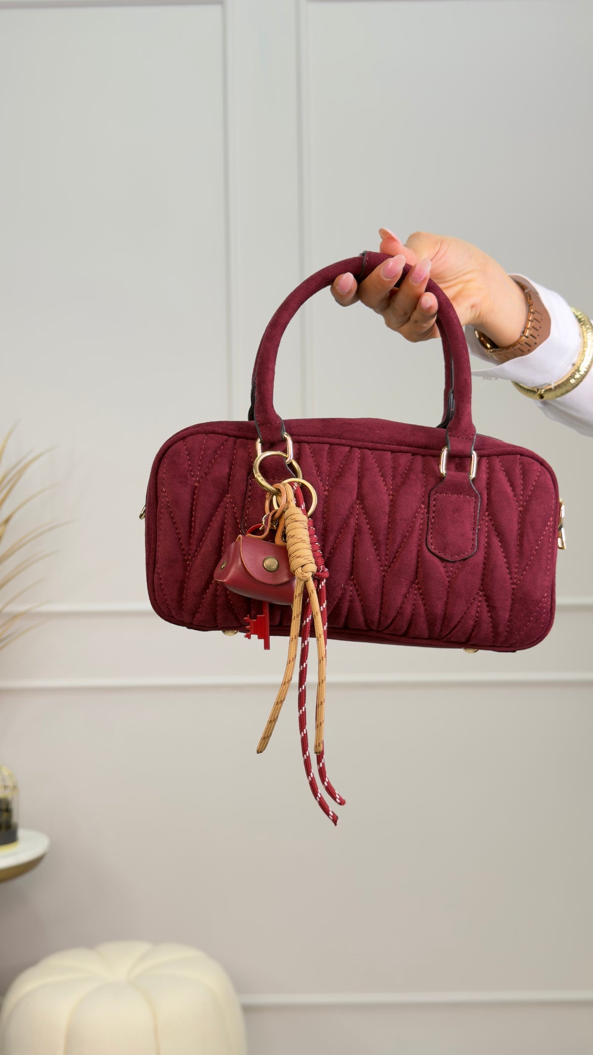Borsa bauletto trapuntata