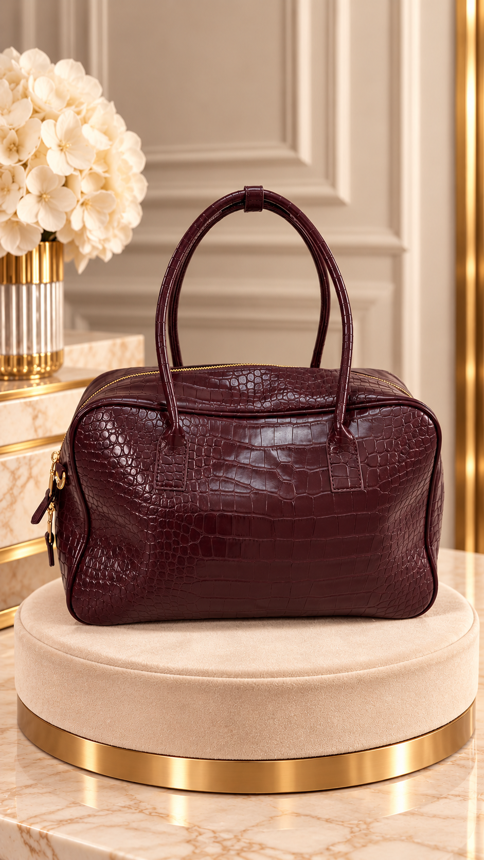 Borsa bauletto martellata 2413