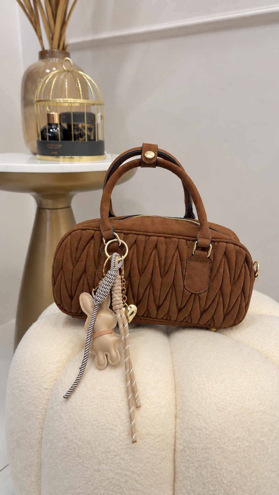 Borsa bauletto trapuntata