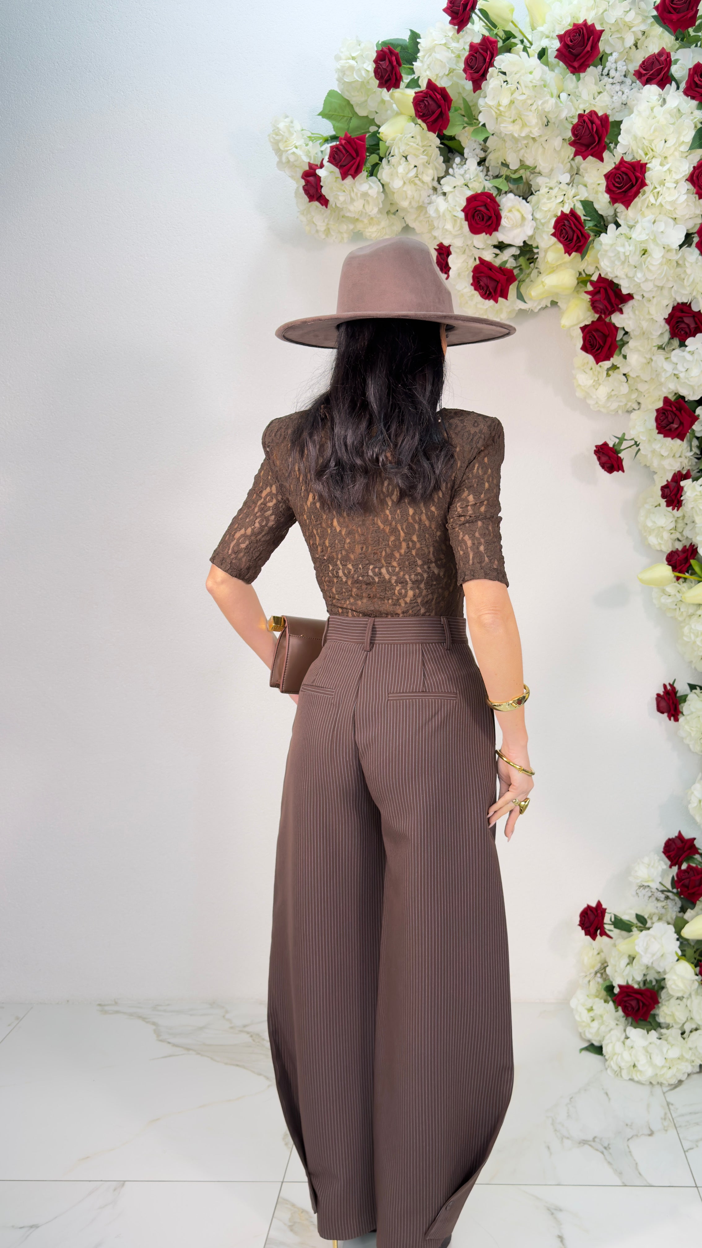 Pantaloni gessato  7791