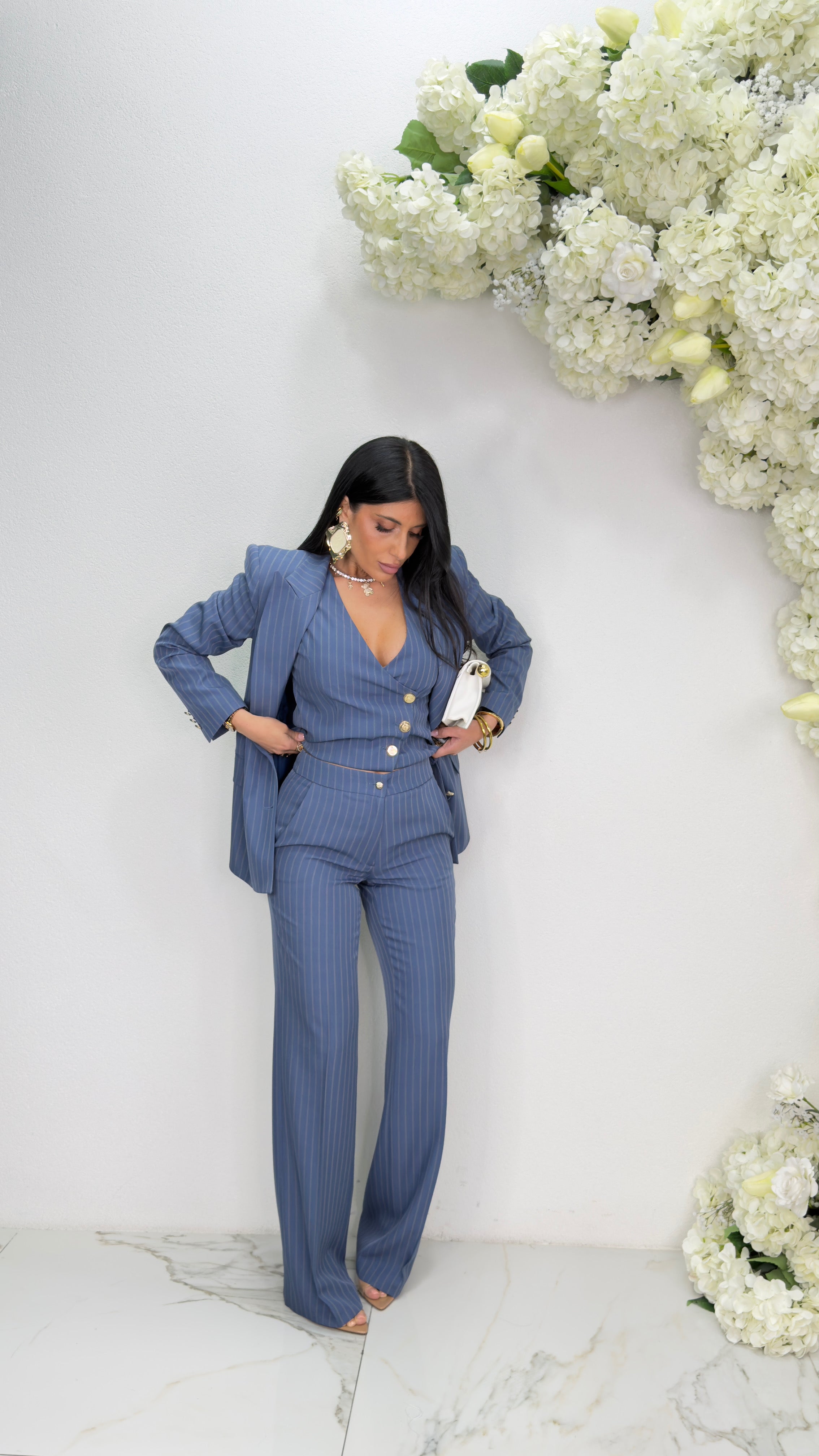 Tailleur Gessato Made in Italy 4605