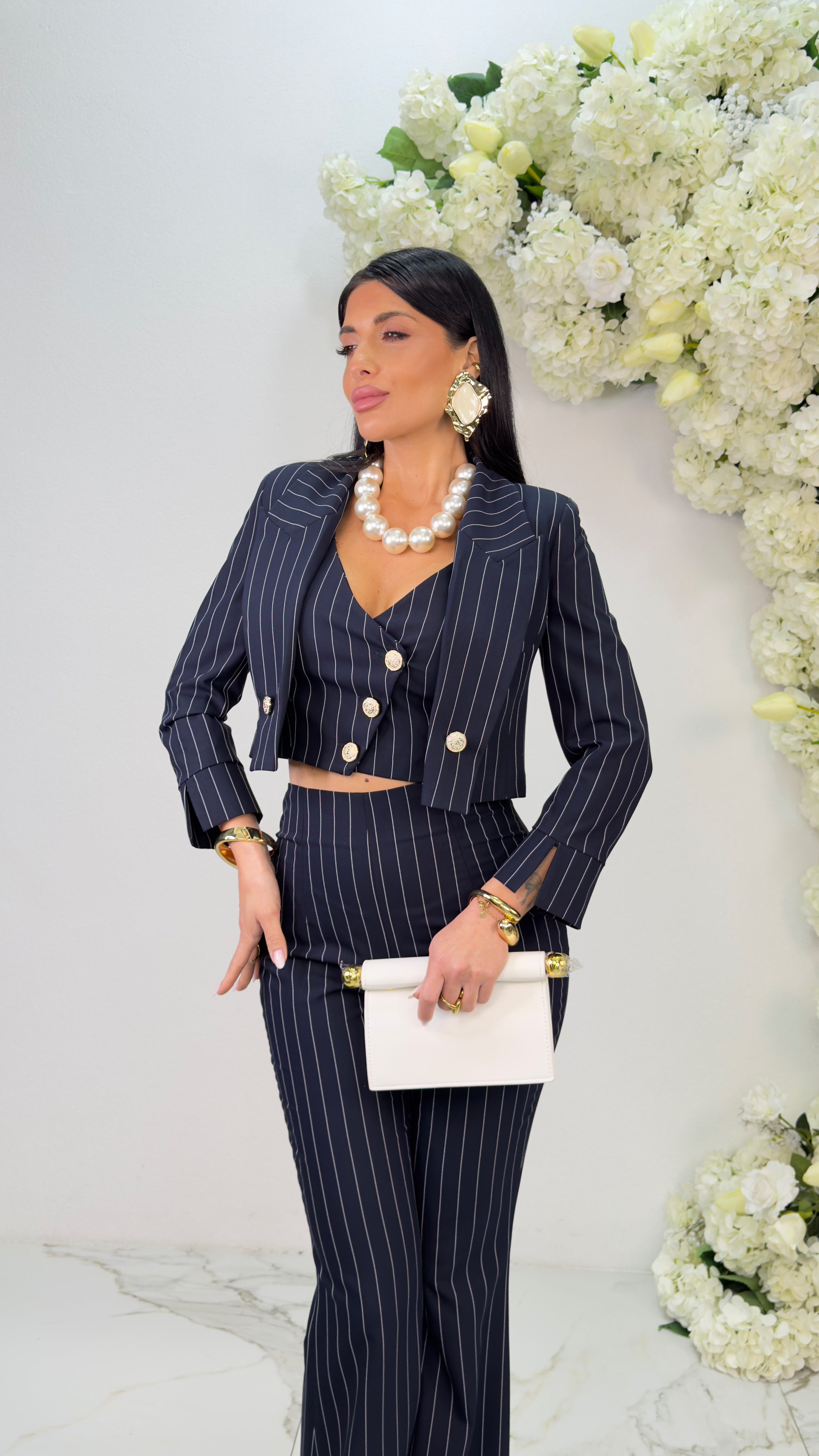 Tailleur Gessato Made in Italy
