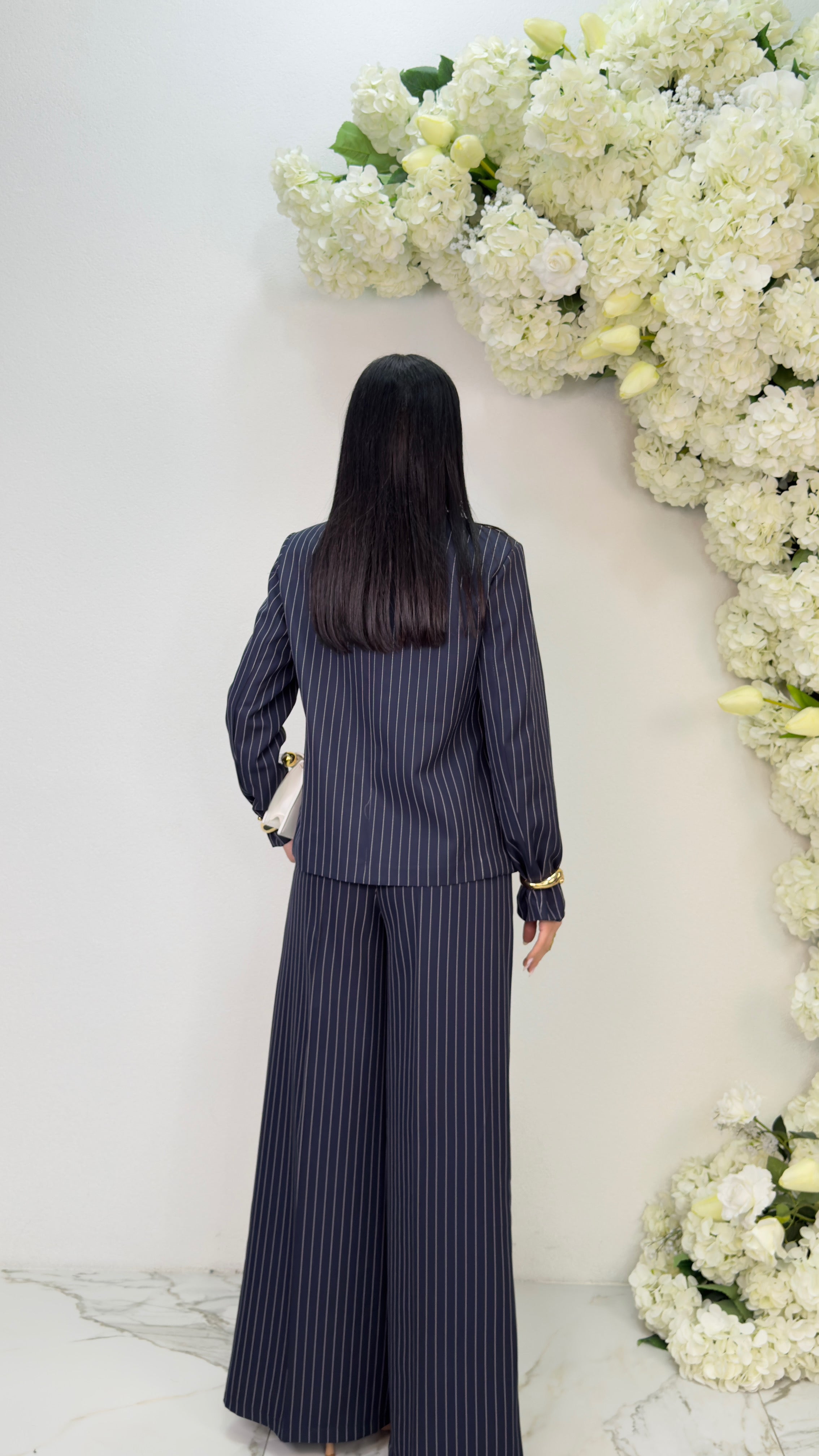 Coordinato gessato 6062